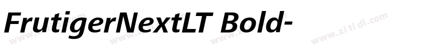 FrutigerNextLT Bold字体转换